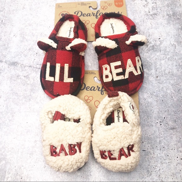 SOLD-DearFoam Plaid Slippers Bundle Toddler Infant - Picture 5 of 6
